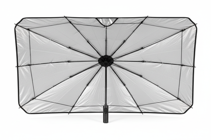 Sun shade front view with handle